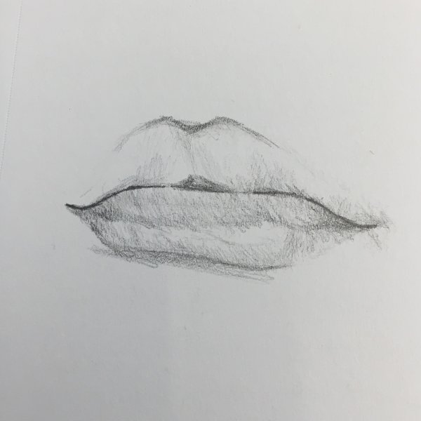Рисунки для срисовки губы