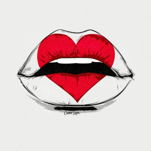 Мини рисуночки губы