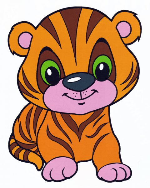 Тигренок мультяшный