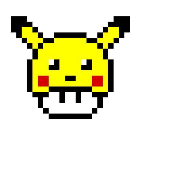 Пиксель арт Пикачу