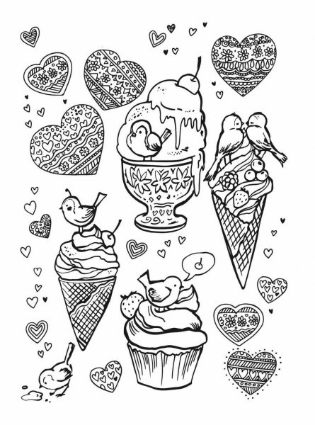 Раскраска сладости