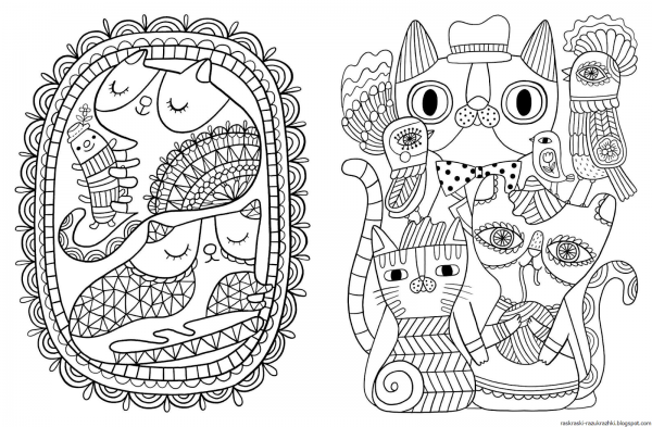 Мелкие раскраски