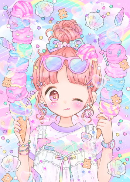 Милый розовый фон