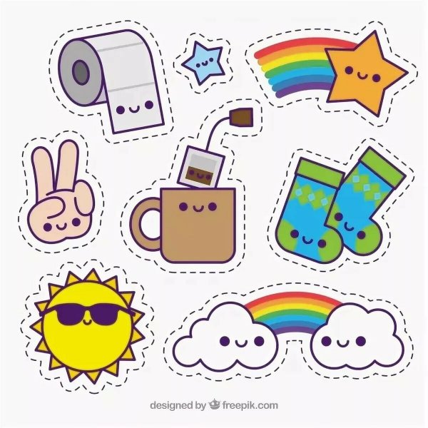 Милые наклейки