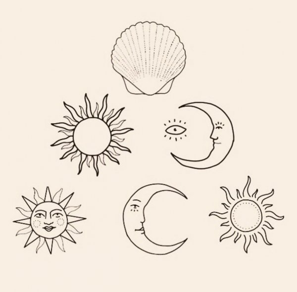 Татуировка солнце эскизы