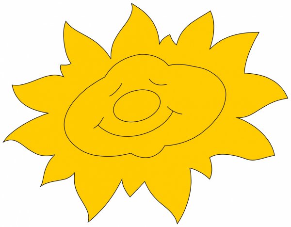 Солнце с лепестками