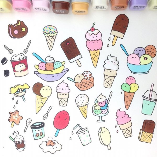 Как рисовать сладости
