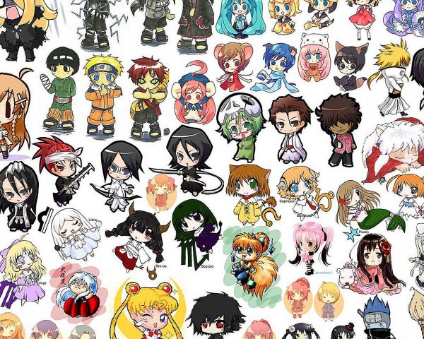 Наклейки в стиле аниме