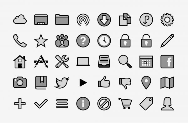 Стильные иконки для сайта