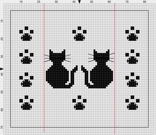 Узор жаккард спицами для носков