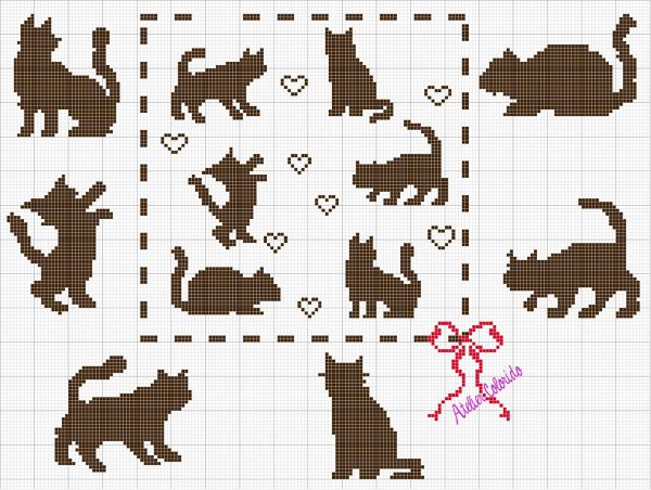 Жаккардовый узор бабочки