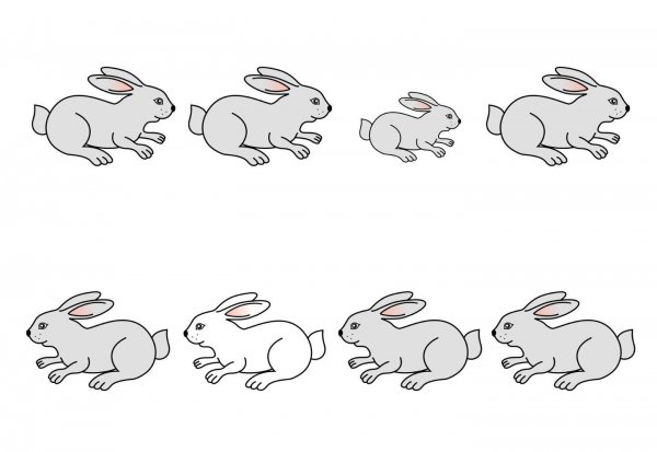 Маленький зайчик рисунок