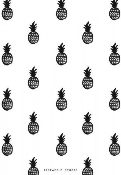 Принты с ананасами