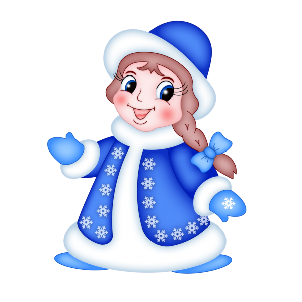 Снегурочка в шубе вектор