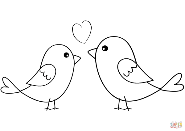 Рисунок маленькой птички