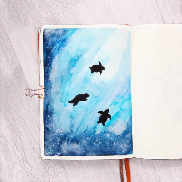 Маленькие рисунки акварелью