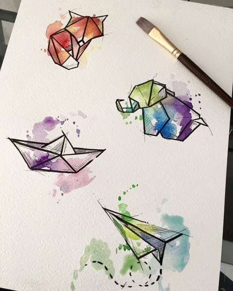 Идеи для рисунков акварелью