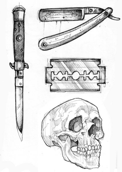 Бритва эскиз