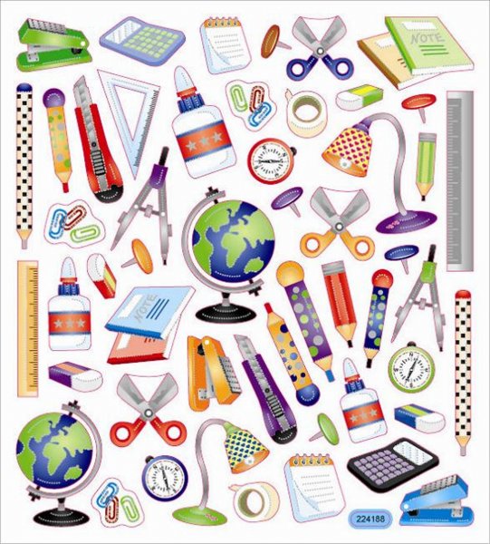 Наклейки для школы