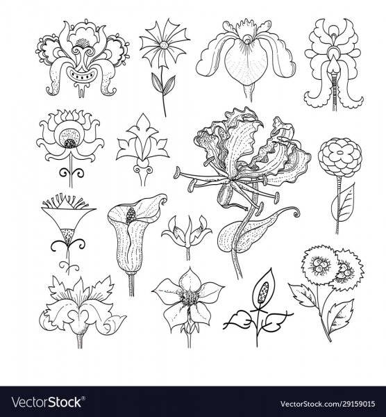 Стилизованные растения