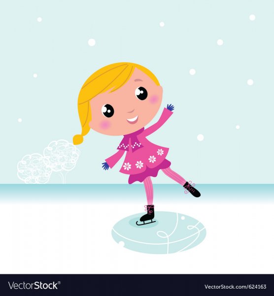 Фигуристка мультяшная