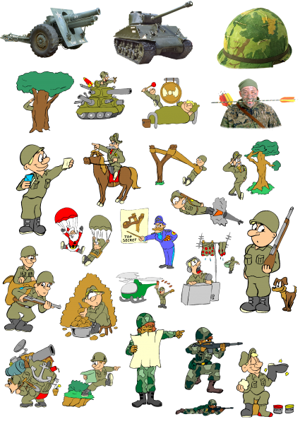 Солдаты для коллажа