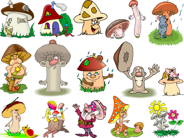 Забавный грибочек