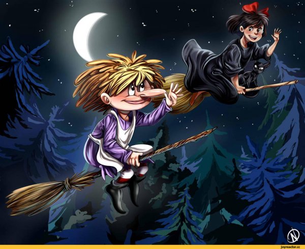 Маленькая баба-Яга / маленькая ведьма / маленькая колдунья