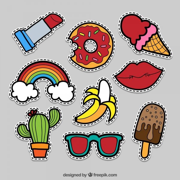 Маленькие наклейки