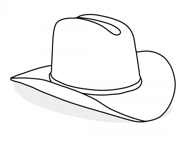 Шляпка раскраска