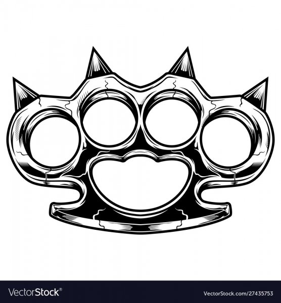 Кастет тату эскиз