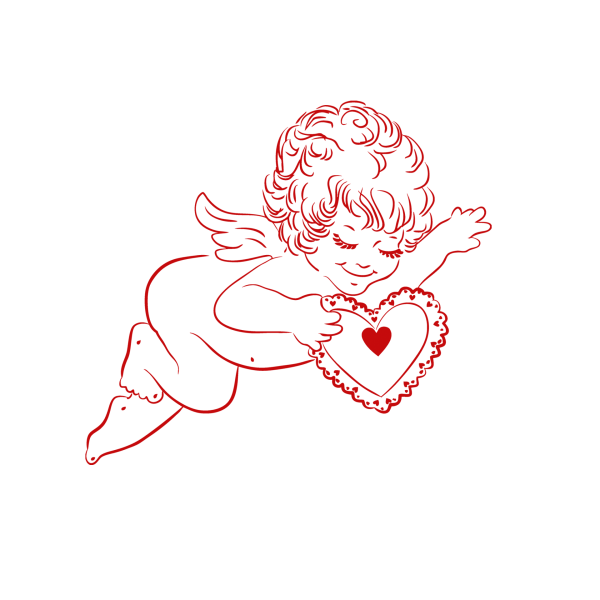 Купидон с сердцем