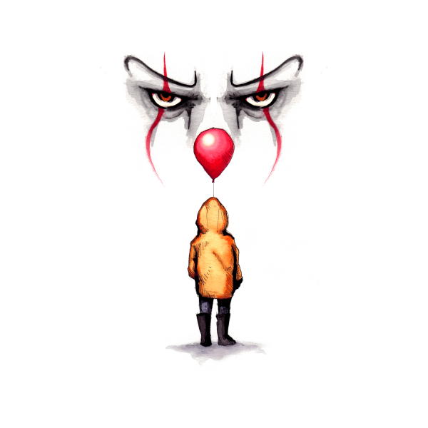 Клоун зарисовка