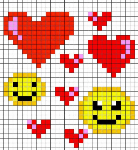 Молинкиерисунки по клеточкам