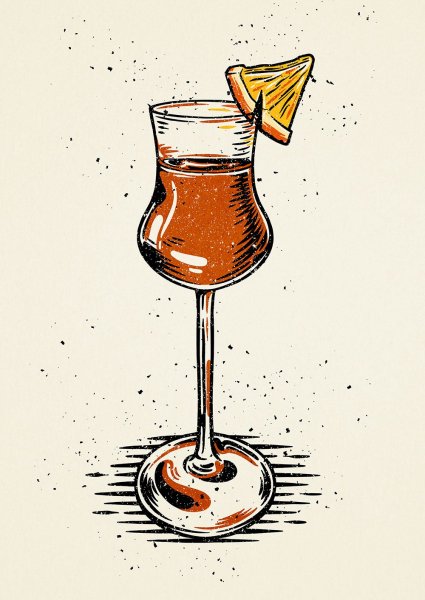 Нарисовать коктейль