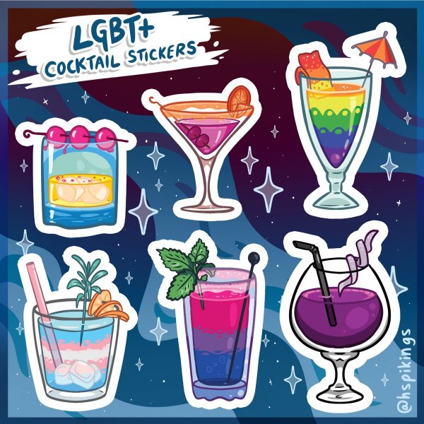 Летний коктейль рисунок