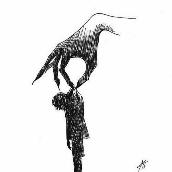 Креативные мрачные рисунки