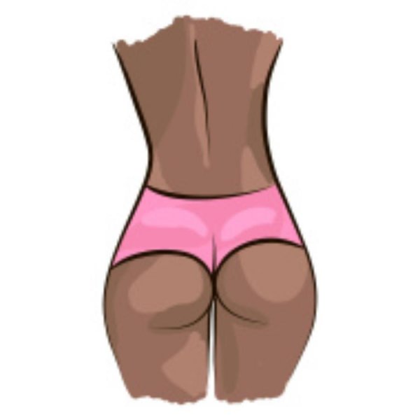 Ягодицы вектор