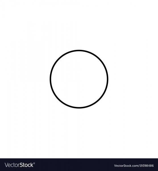 Круг маленький трафарет