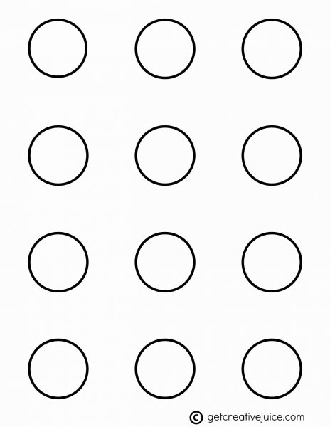 Круг трафарет