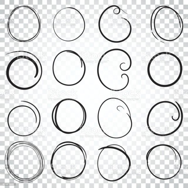 Кружочки карандашом