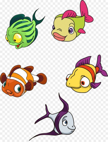 Рыбка мультяшка