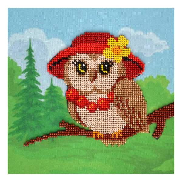 Простая вышивка бисером