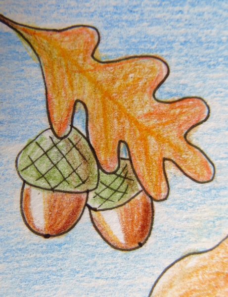 Несложные рисунки на тему осень