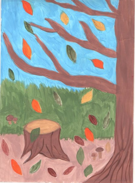 Конкурс рисунков осень