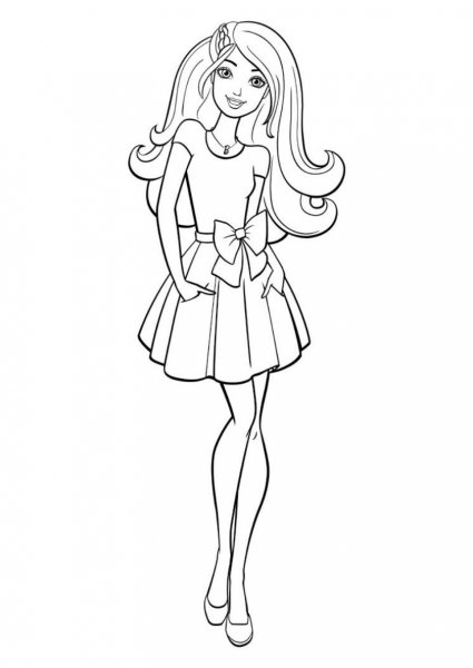 Раскраски Барби фашионистас