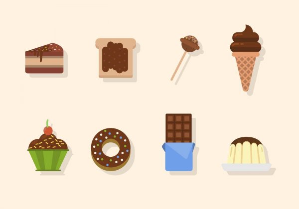 Рисовать шоколадку