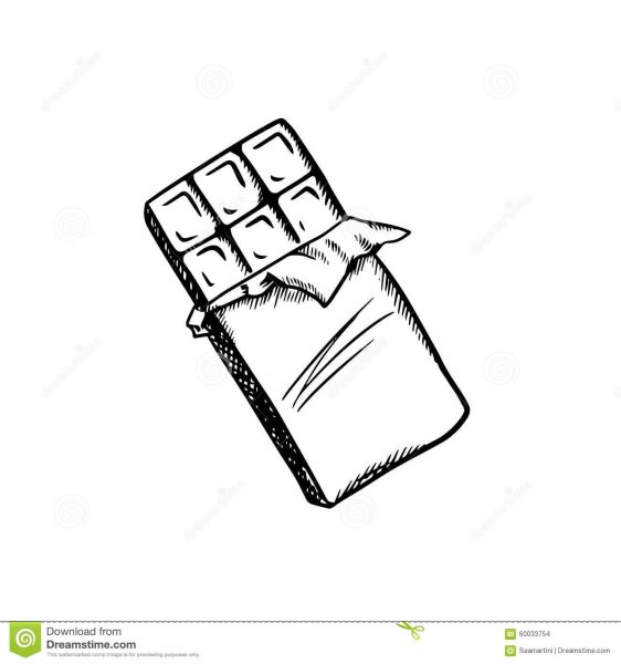 Эскиз шоколадки