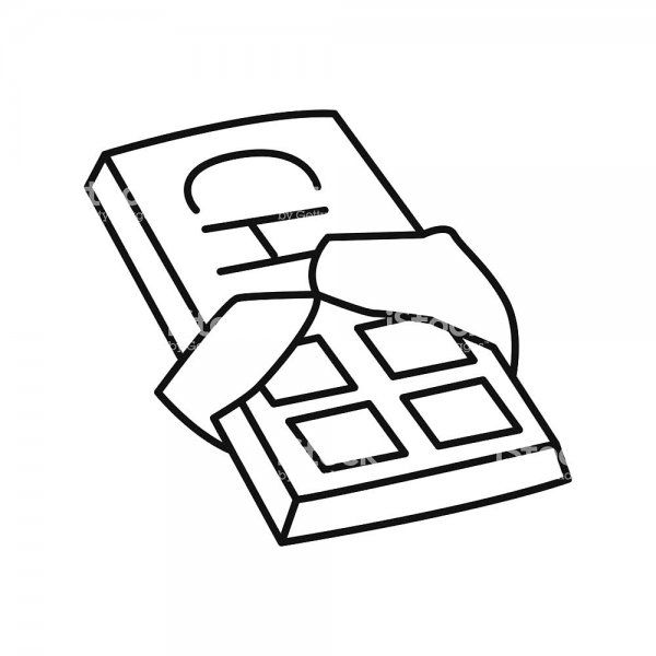 Шоколад раскраска