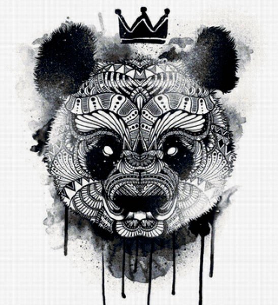 Тату Панда эскизы для девушек